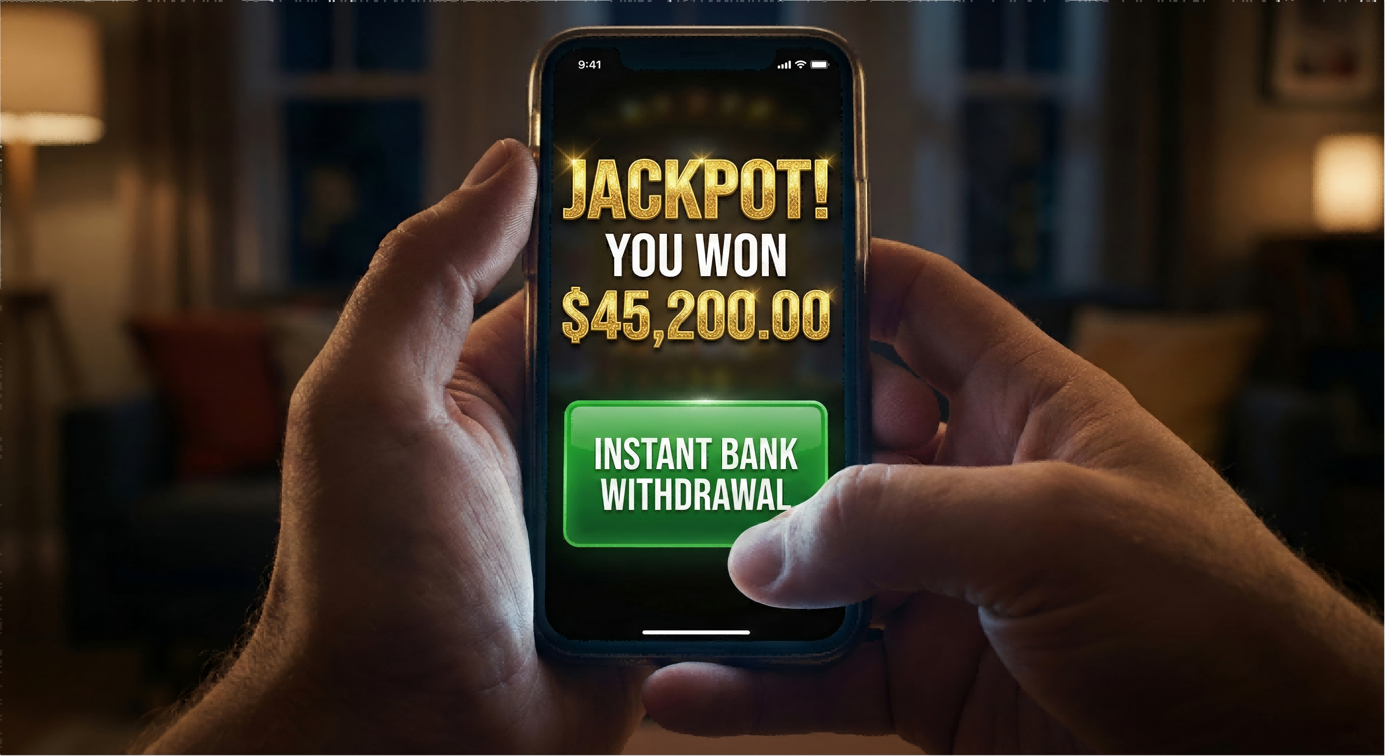 JACKPOT! YOU WON $45,200.00